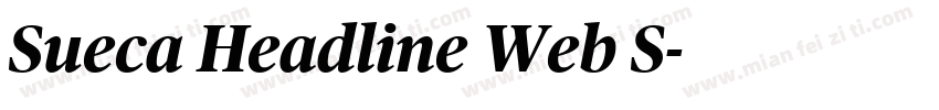 Sueca Headline Web S字体转换